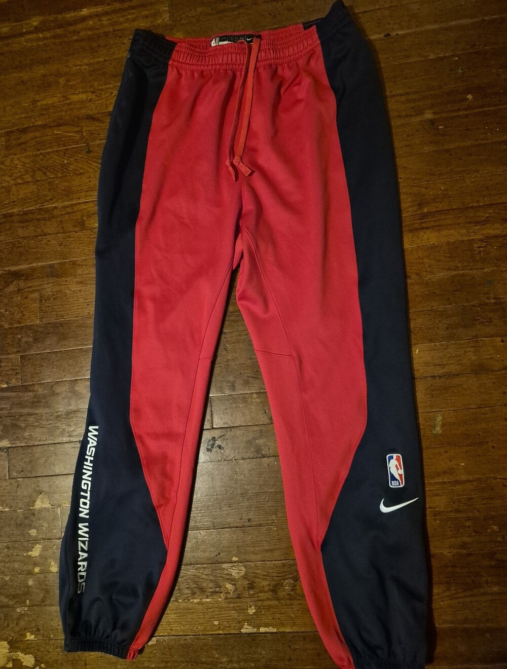 Washington Wizards Mens Sz 2XL Red Blue Nike Aurhentic Sweatpants